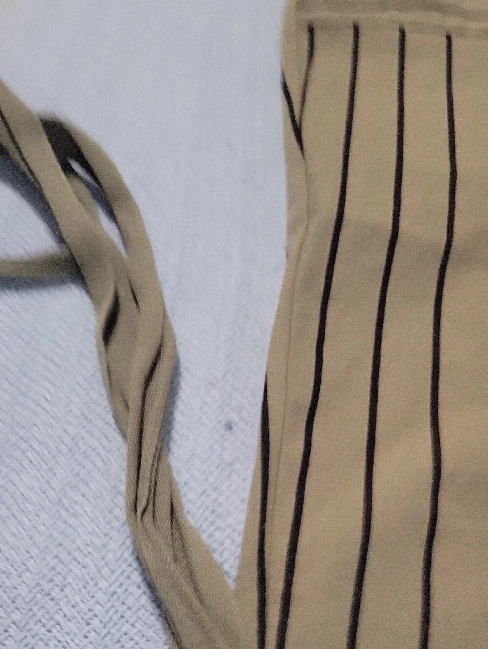 Mod Ref Olive Green and Black Striped Capris